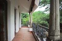 the balcony outside the guest bed room.